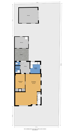 Floorplan - Oudeweg 28, 9628 CE Siddeburen